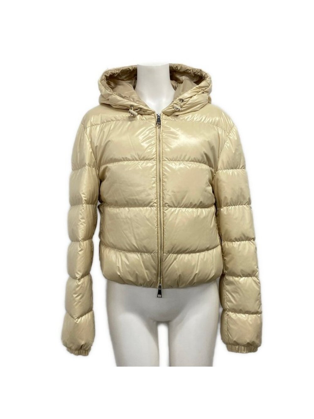 Moncler Down Jacket 00 Bayard Beige Long Sleeve Winter XS